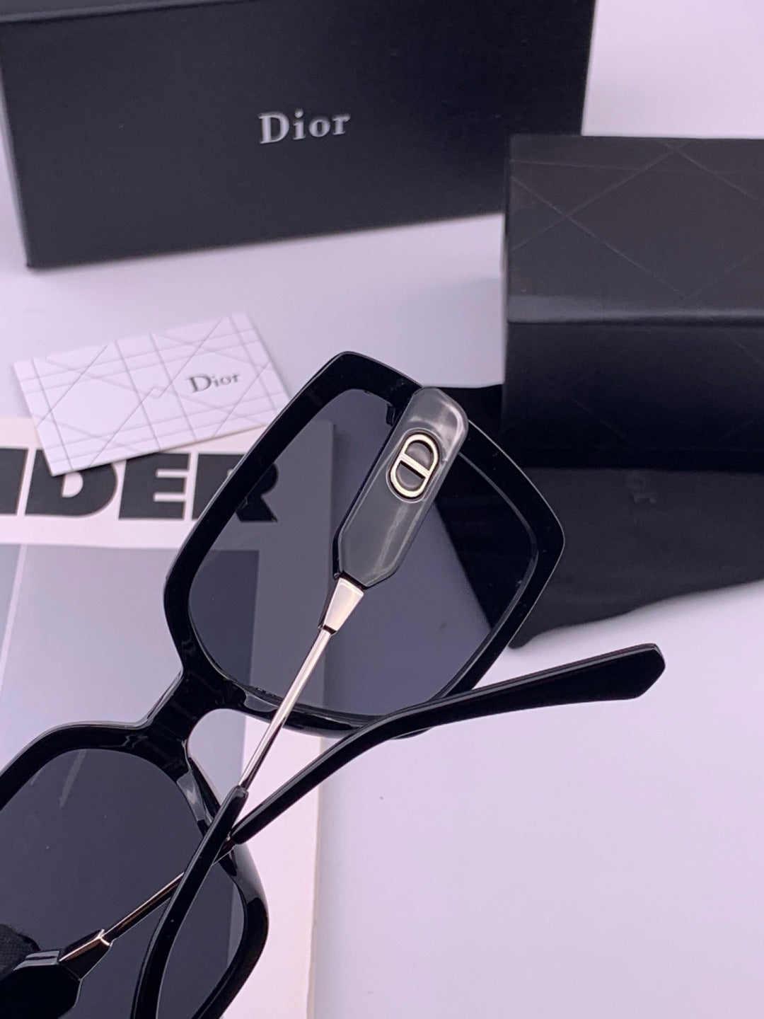 Dior CD6305 Polarized Square Gold Lens Sunglasses for Women - 415433 - detail image 5