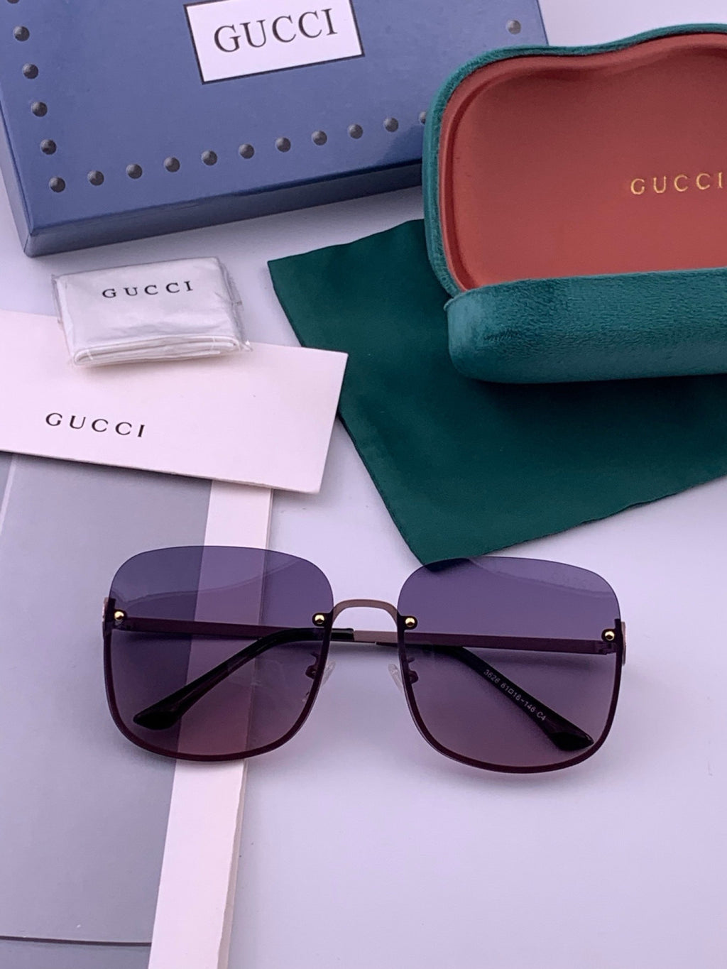 Gucci G6362 Round Black Lens Sunglasses for Men & Women - 415105 - detail image 8