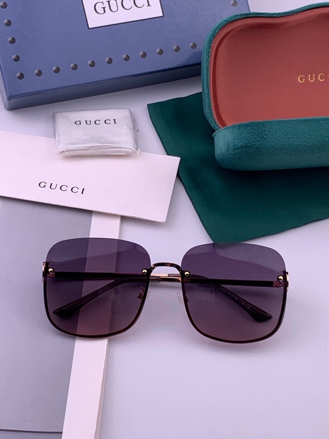 Gucci G6362 Round Black Lens Sunglasses for Men & Women - detail image 8