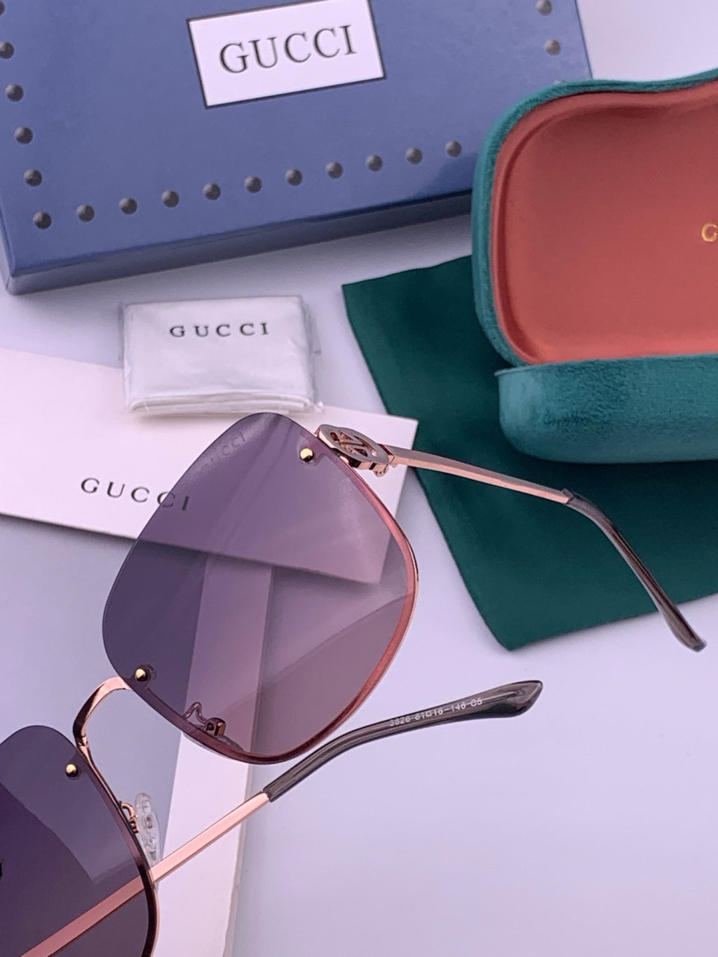 Gucci G6362 Round Black Lens Sunglasses for Men & Women - detail image 3