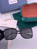 Gucci G9750 Polarized Square Red Lens Sunglasses for Women