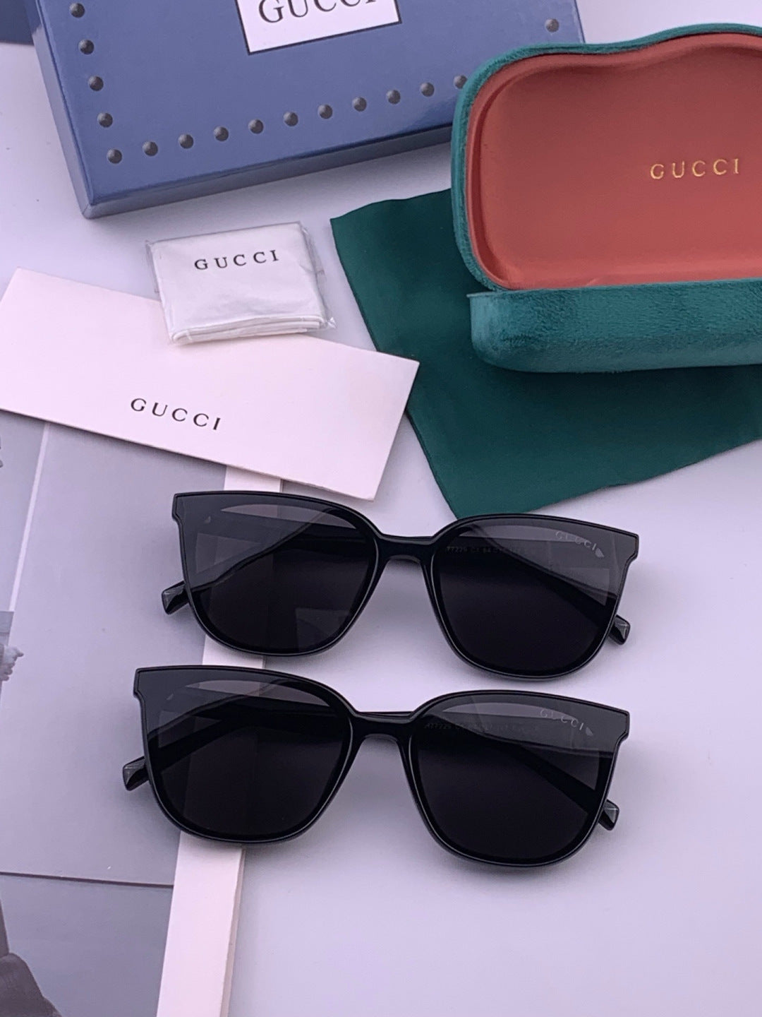 Gucci G97722 Polarized Square Brown Lens Sunglasses for Women - detail image 7