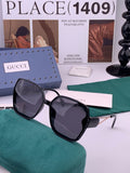 Gucci G9356 Polarized Round Gold Lens Sunglasses for Women
