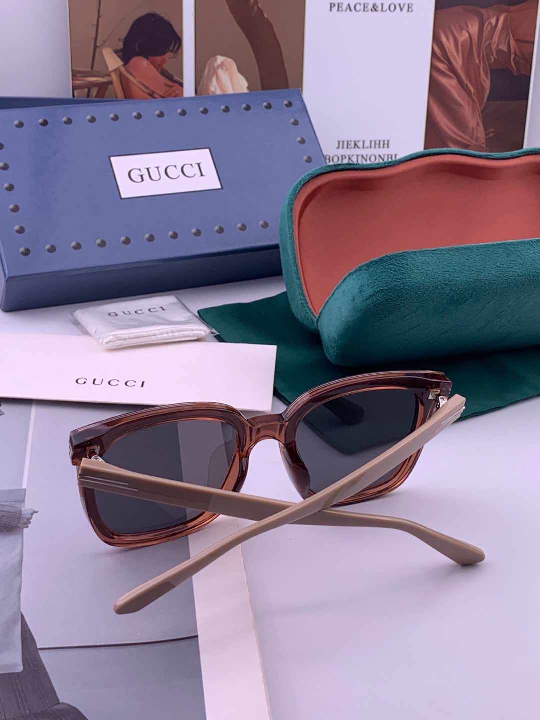 Gucci G07711 Round Gold Lens Sunglasses for Men & Women - detail image 5