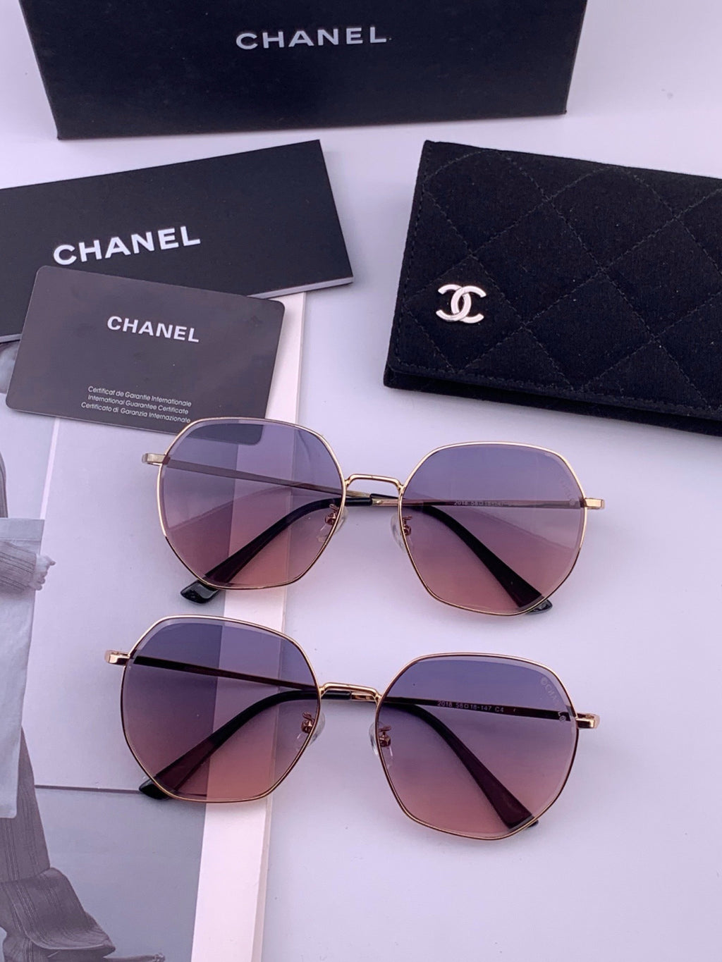 Chanel CH8201 Polarized Rimless Brown Lens Sunglasses for Men & Women - detail image 6