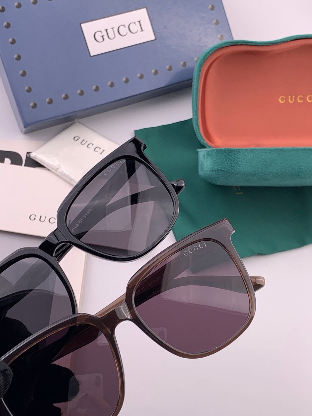 Gucci G2816 Polarized Square Orange Lens Sunglasses for Women - 415091 - detail image 3