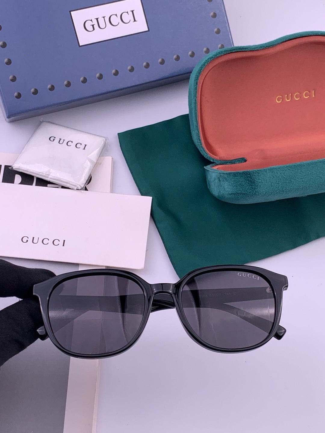 Gucci G4990 Polarized Square Orange Lens Sunglasses for Women - 415092