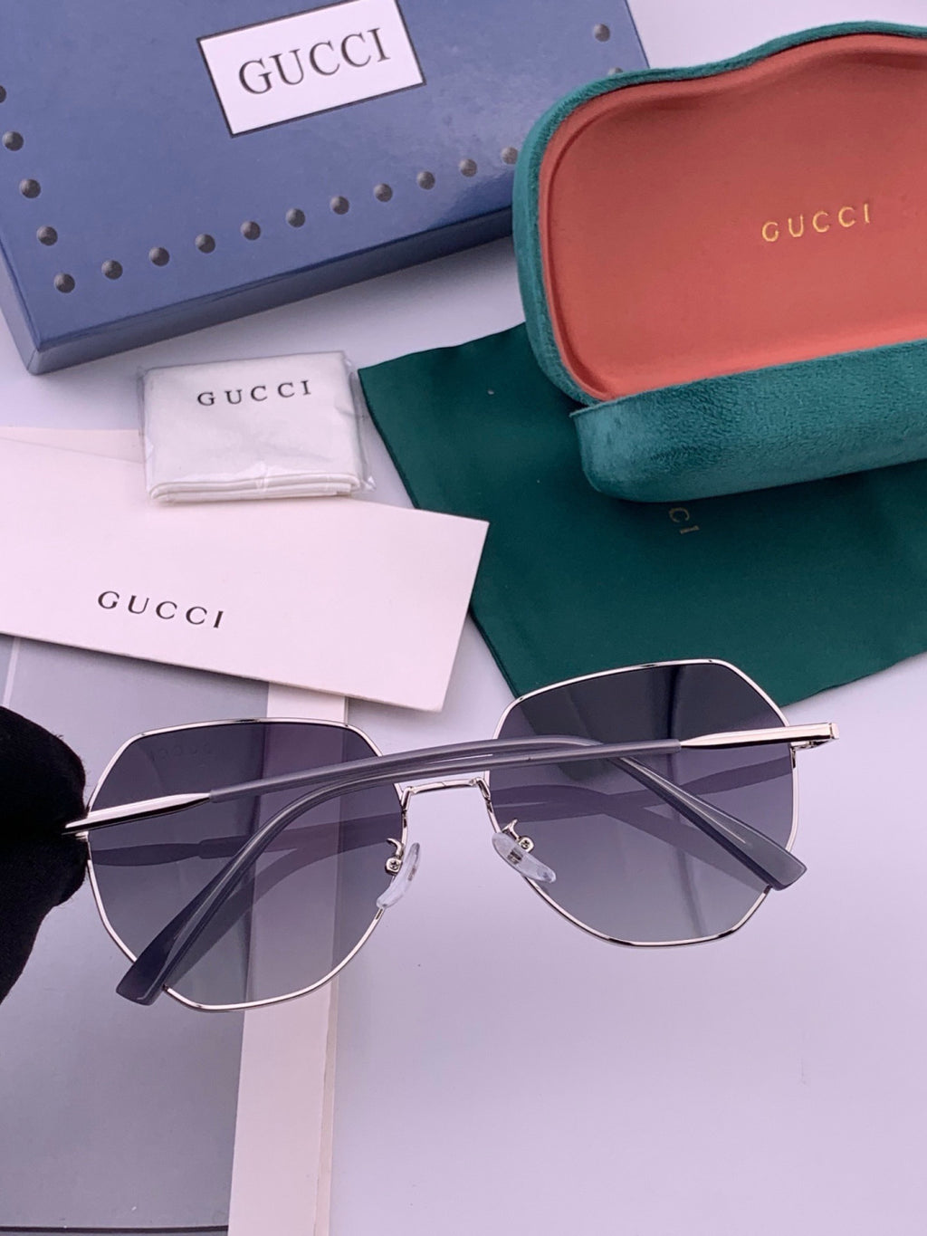 Gucci G1251 Polarized Round Brown Lens Sunglasses for Women - 415094 - detail image 4