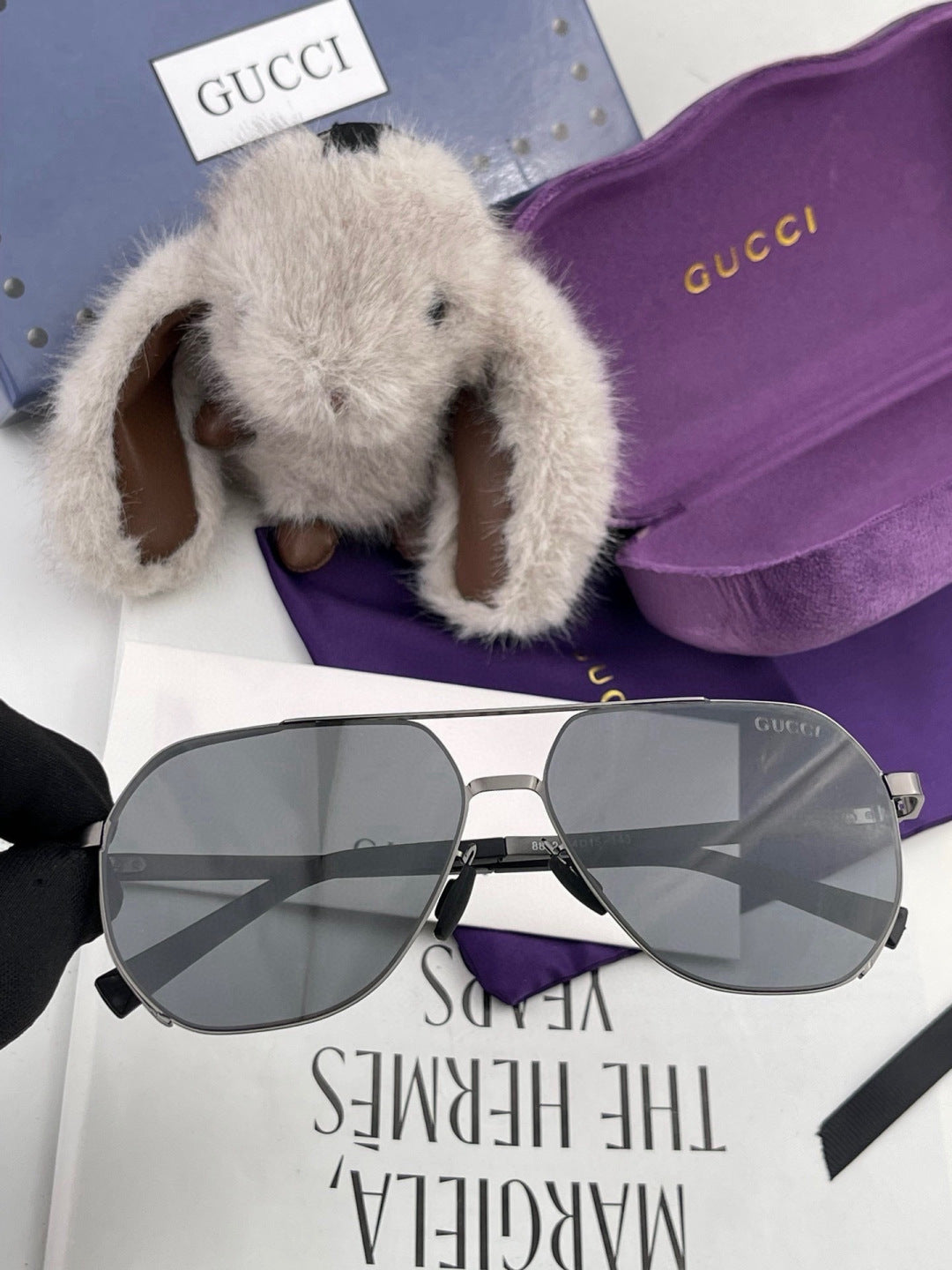 Gucci G2881 Polarized Aviator Gold Lens Sunglasses for Men - 415072 - detail image 3