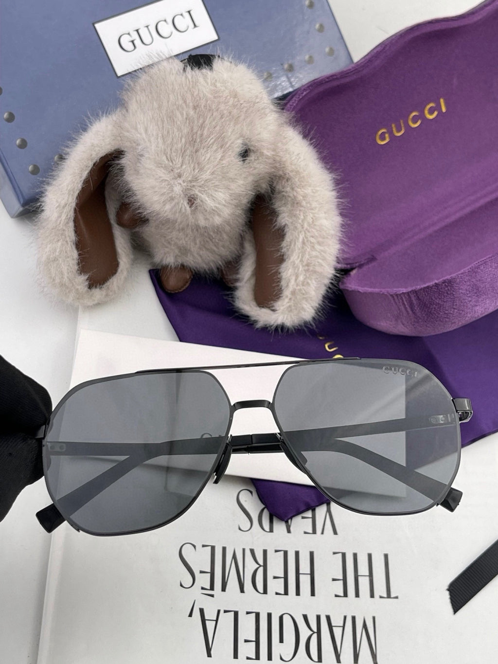 Gucci G2881 Polarized Aviator Gold Lens Sunglasses for Men - 415072