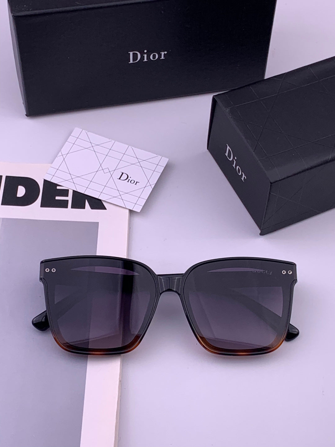 Gucci G752 Polarized Square Brown Lens Sunglasses for Women - 415037 - detail image 5