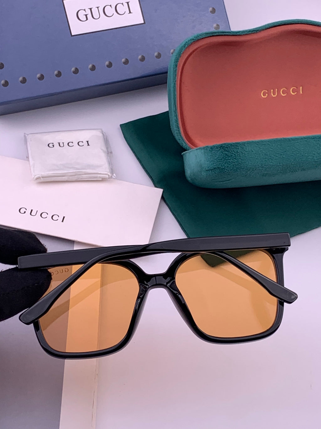 Gucci G2897 Square Brown Lens Sunglasses for Men & Women - 415038 - detail image 6