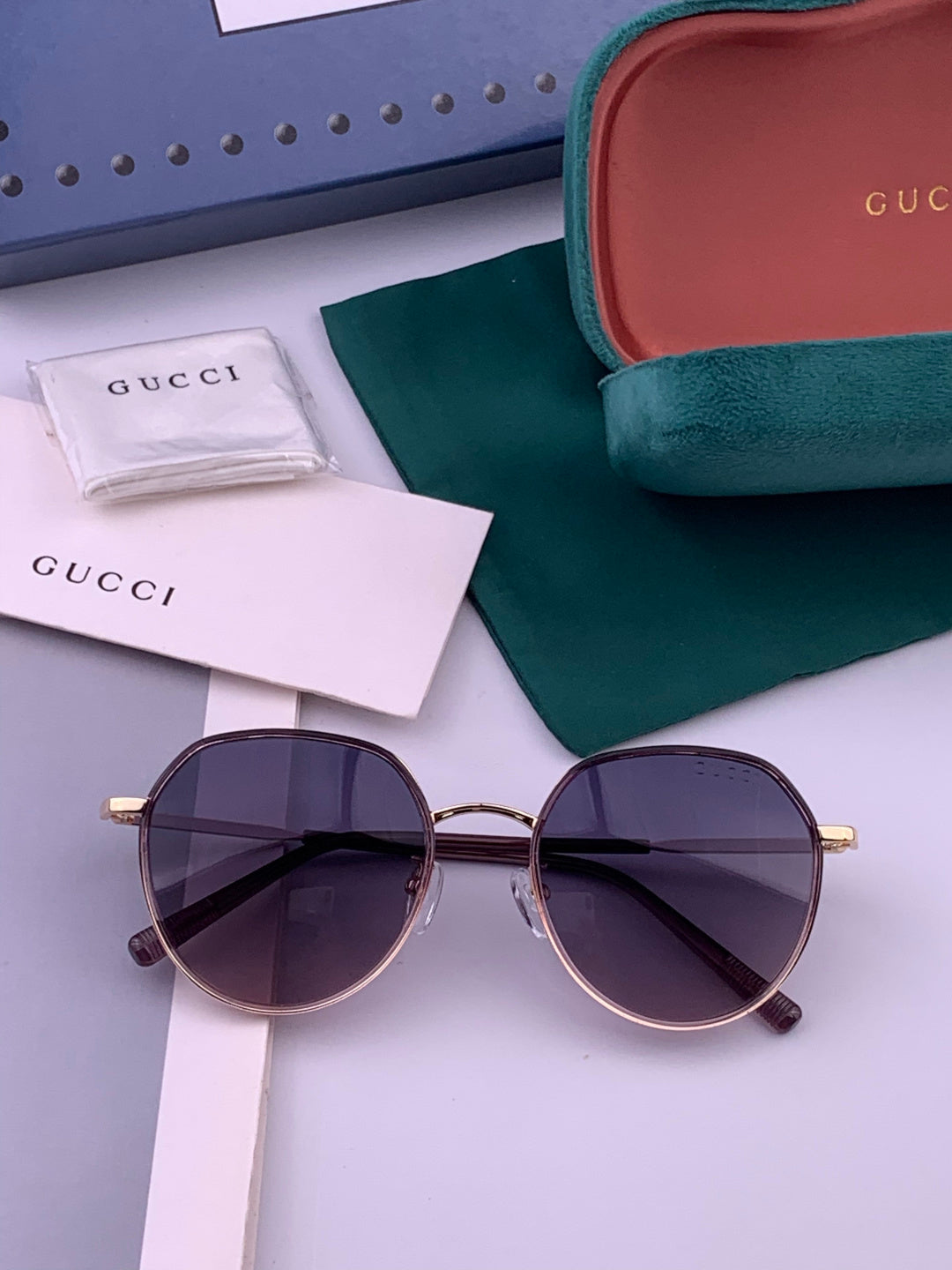Gucci G2235 Polarized Round Brown Lens Sunglasses for Women - 415040 - detail image 7
