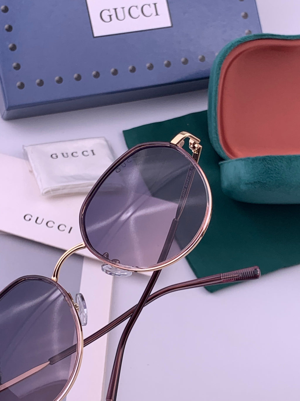 Gucci G2235 Polarized Round Brown Lens Sunglasses for Women - 415040 - detail image 4