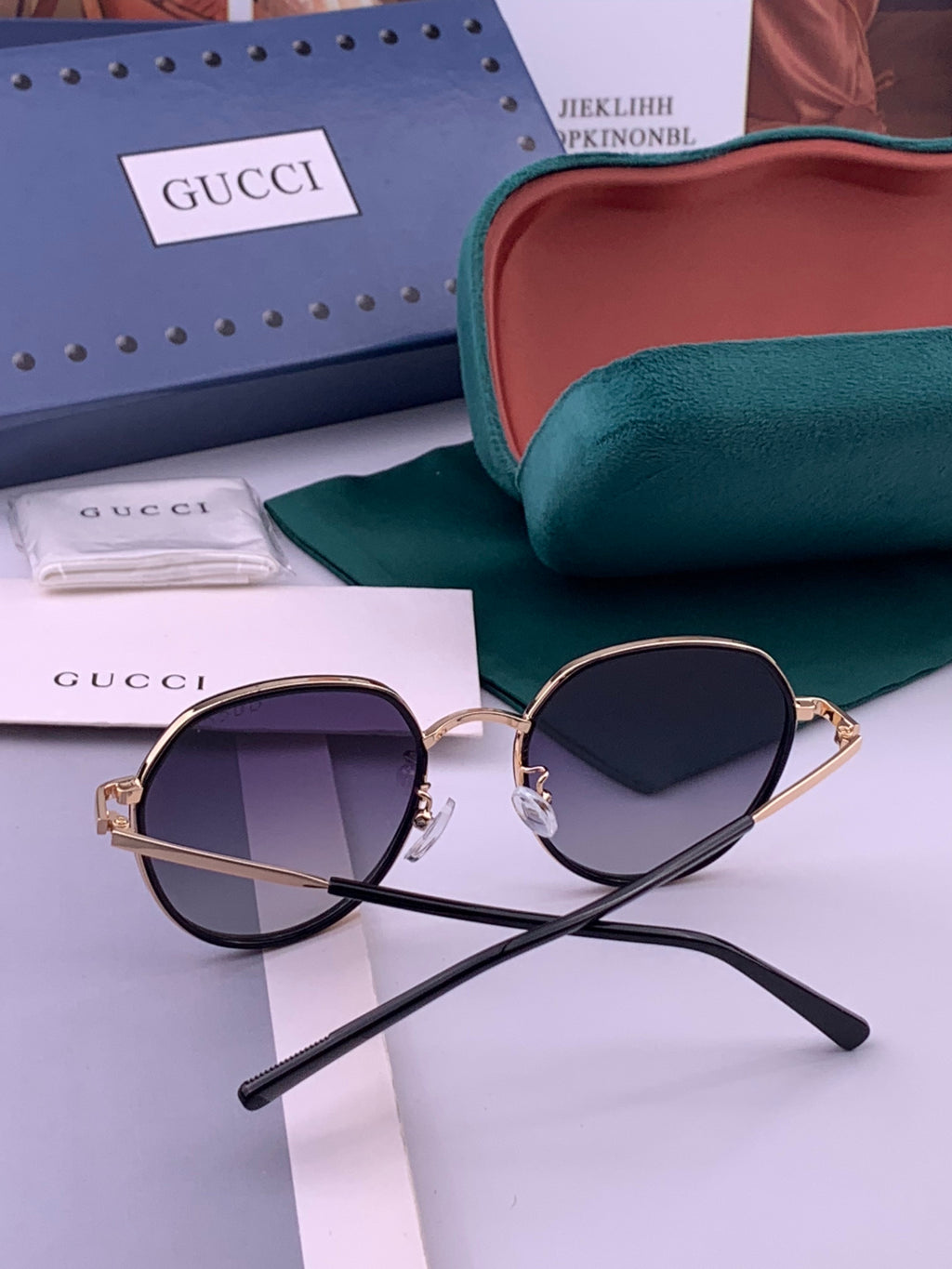 Gucci G2235 Polarized Round Brown Lens Sunglasses for Women - 415041 - detail image 5