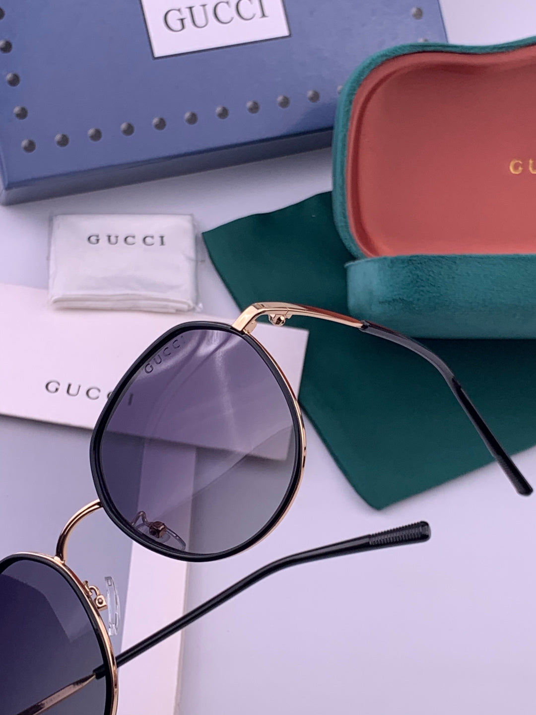 Gucci G2235 Polarized Round Brown Lens Sunglasses for Women - 415041 - detail image 4