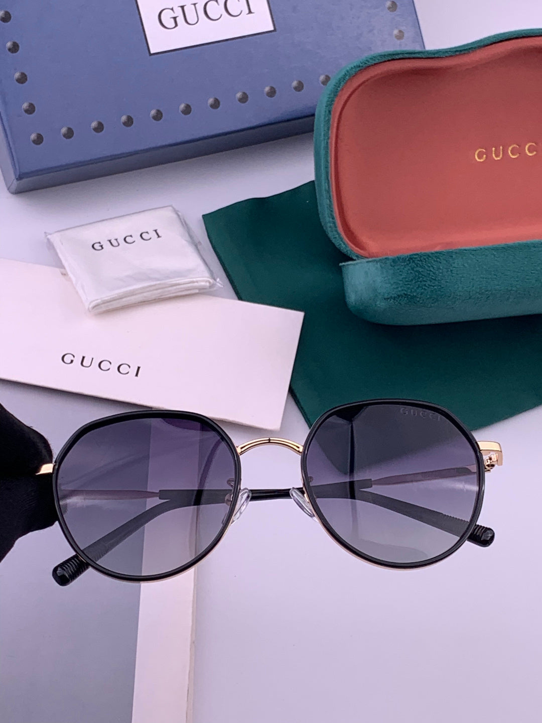 Gucci G2235 Polarized Round Brown Lens Sunglasses for Women - 415041