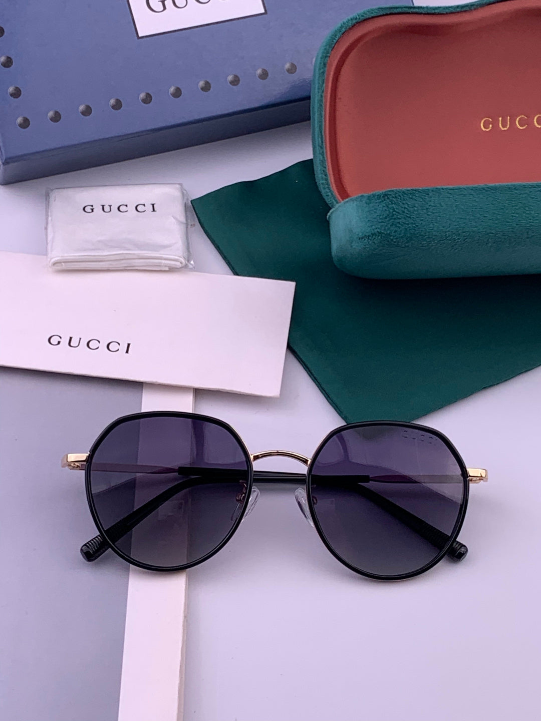 Gucci G2235 Polarized Round Brown Lens Sunglasses for Women - 415041 - detail image 7