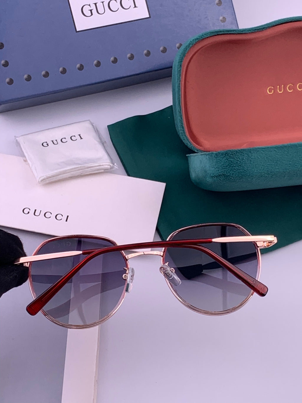 Gucci G2235 Polarized Round Brown Lens Sunglasses for Women - 415042 - detail image 6