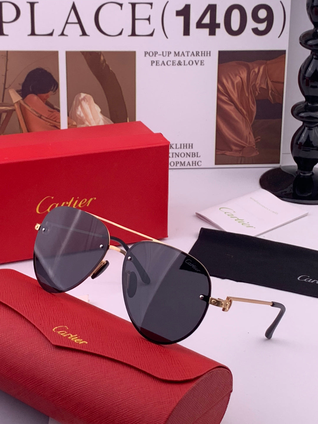 Cartier CK880663 Polarized Fashion Brown Lens Sunglasses for Men & Wo - 415909 - detail image 2