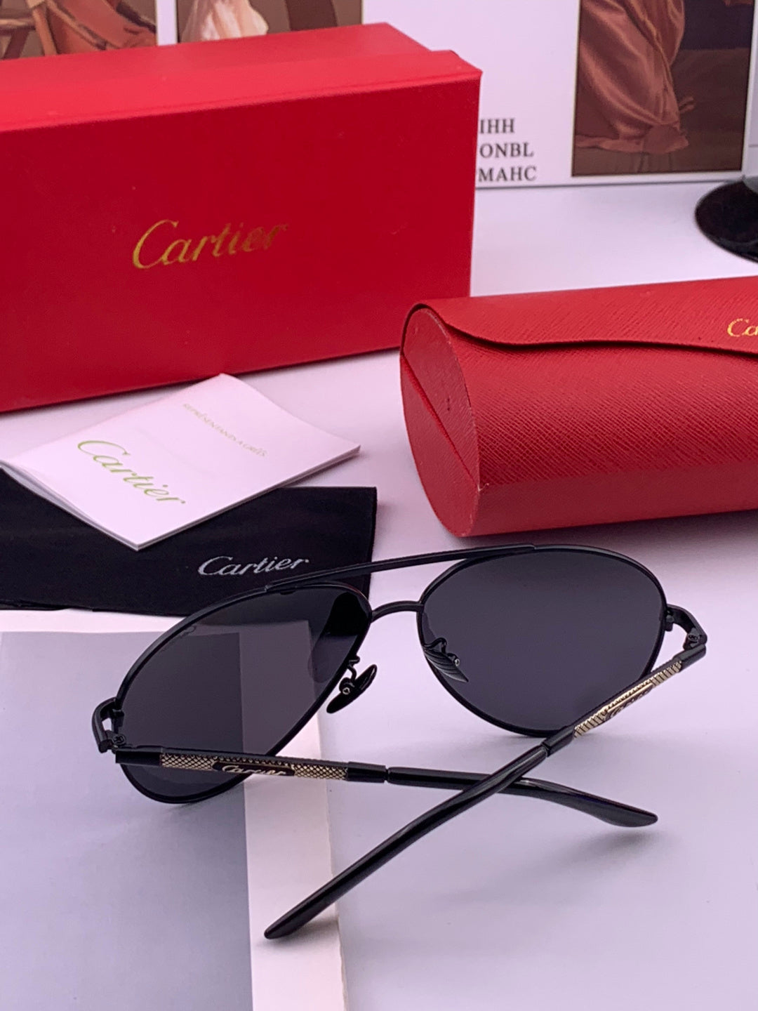 Cartier CK4080 Polarized Fashion Orange Lens Sunglasses for Men & Wom - 415914 - detail image 6