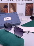 Gucci 5327 Polarized Aviator Gold Lens Sunglasses for Men & Women - 415044