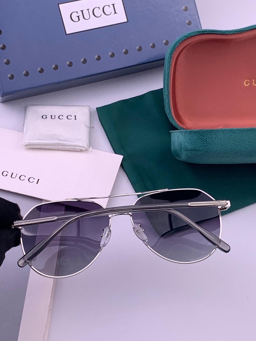 Gucci 5327 Polarized Aviator Gold Lens Sunglasses for Men & Women - 415045 - detail image 4