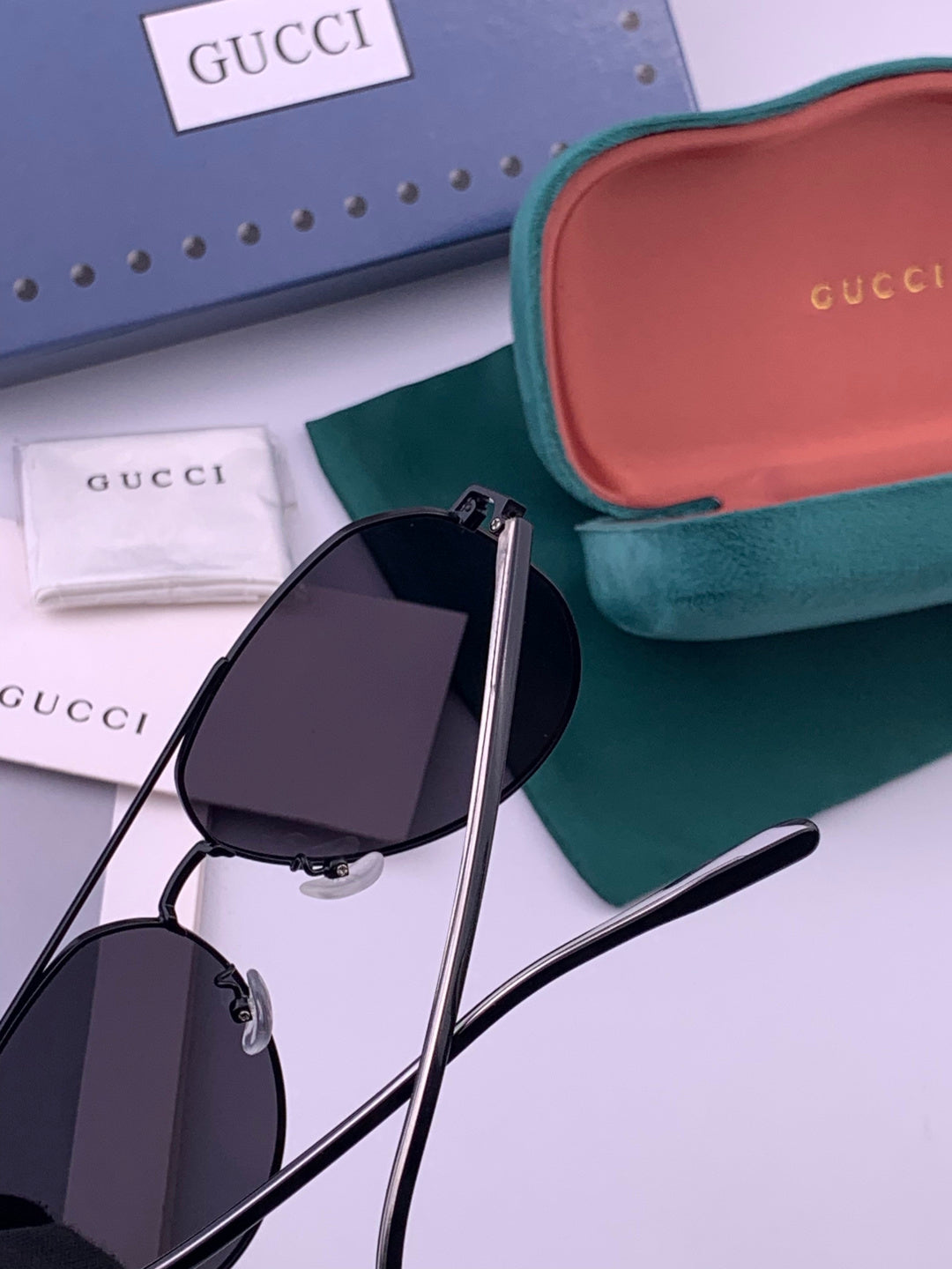 Gucci 5327 Polarized Aviator Gold Lens Sunglasses for Men & Women - 415046 - detail image 5