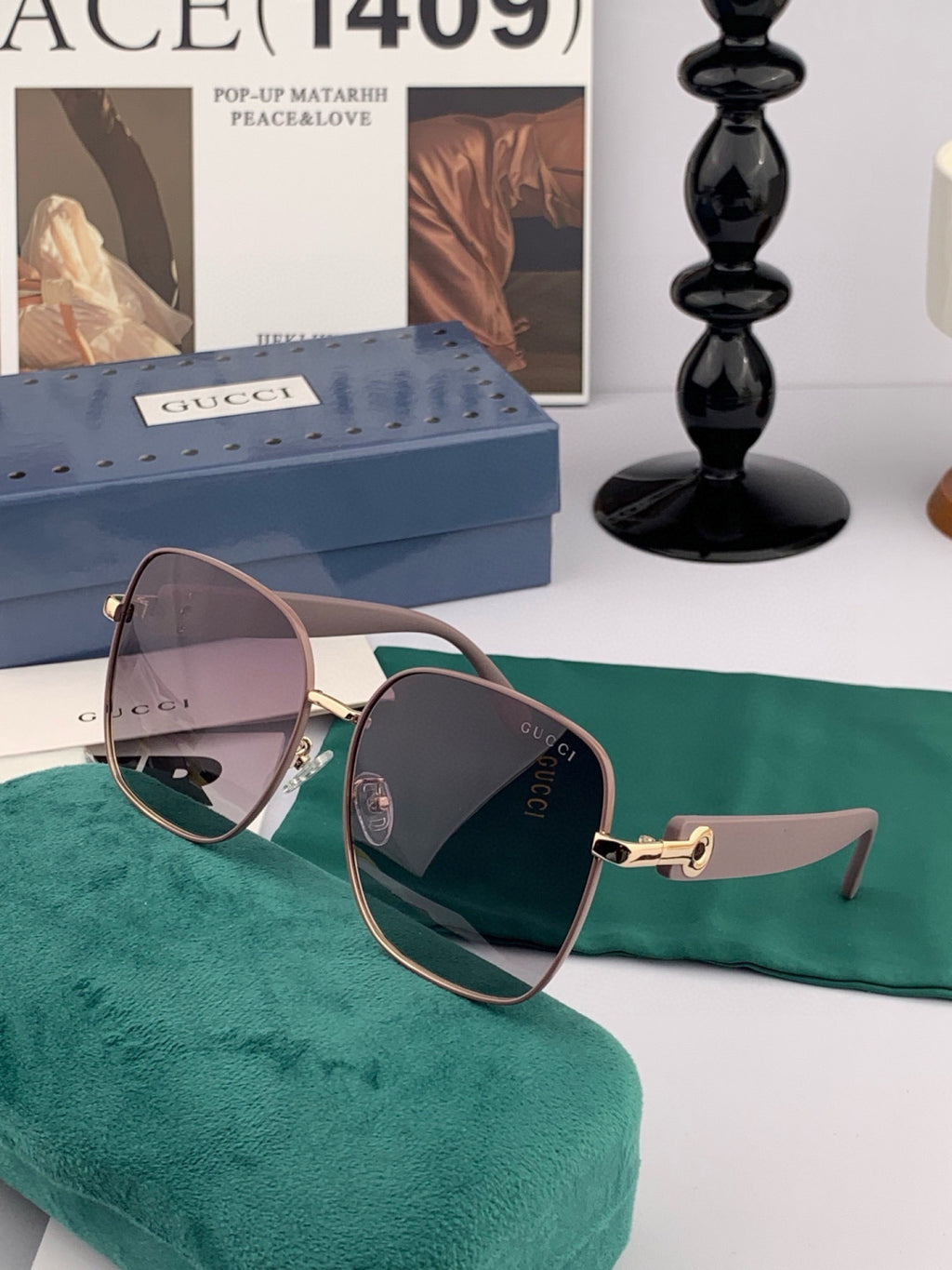 Gucci G9388 Round Brown Lens Sunglasses for Men & Women - 415049 - detail image 4