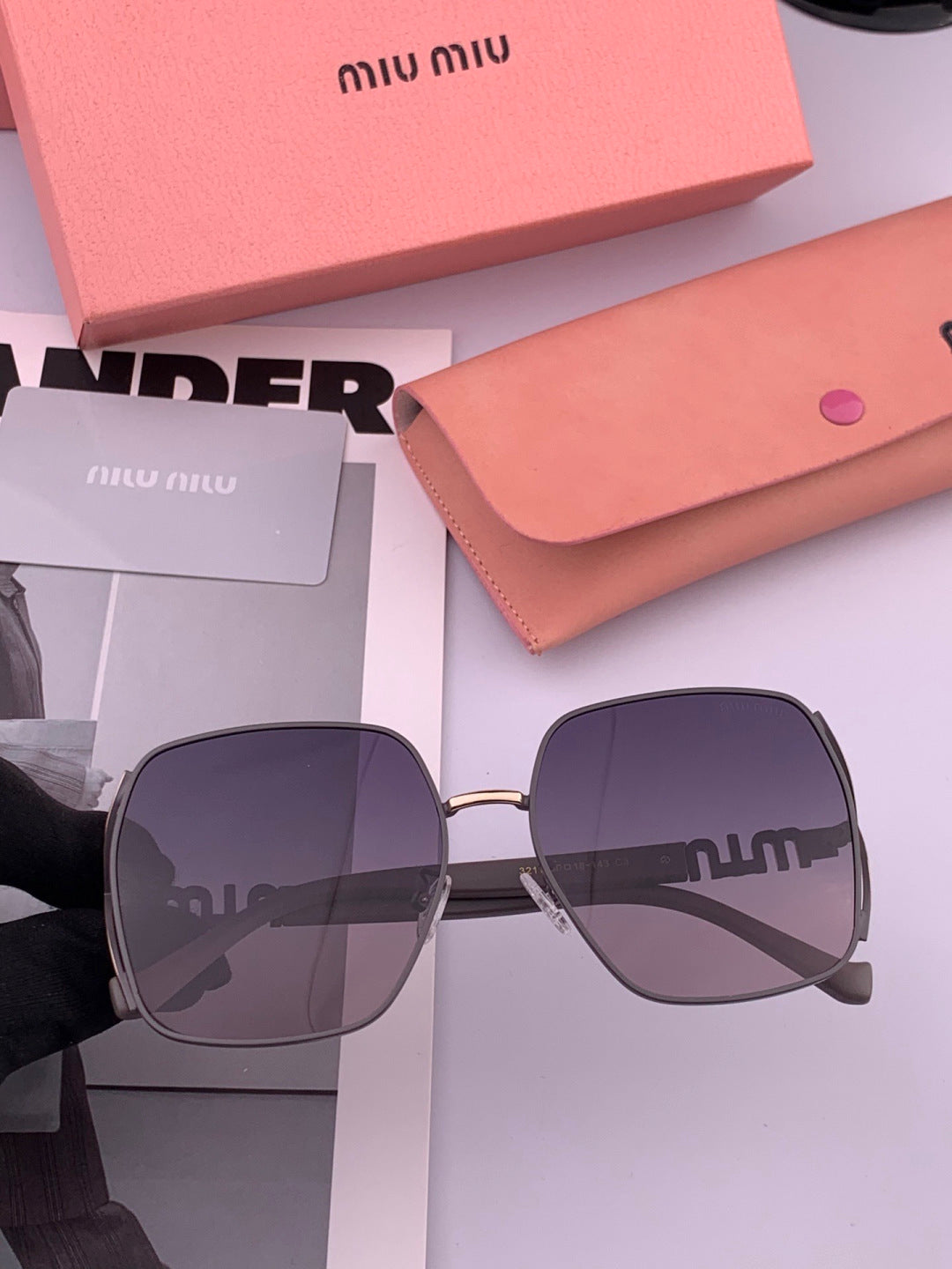 Miu Miu M1321 Fashion Gray Lens Sunglasses for Men & Women - 416247 - detail image 4
