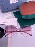 Gucci G8212 Polarized Rimless Black Lens Sunglasses for Men & Women - 415052