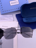 Gucci 0863 Polarized Aviator Gold Lens Sunglasses for Men & Women - 415024