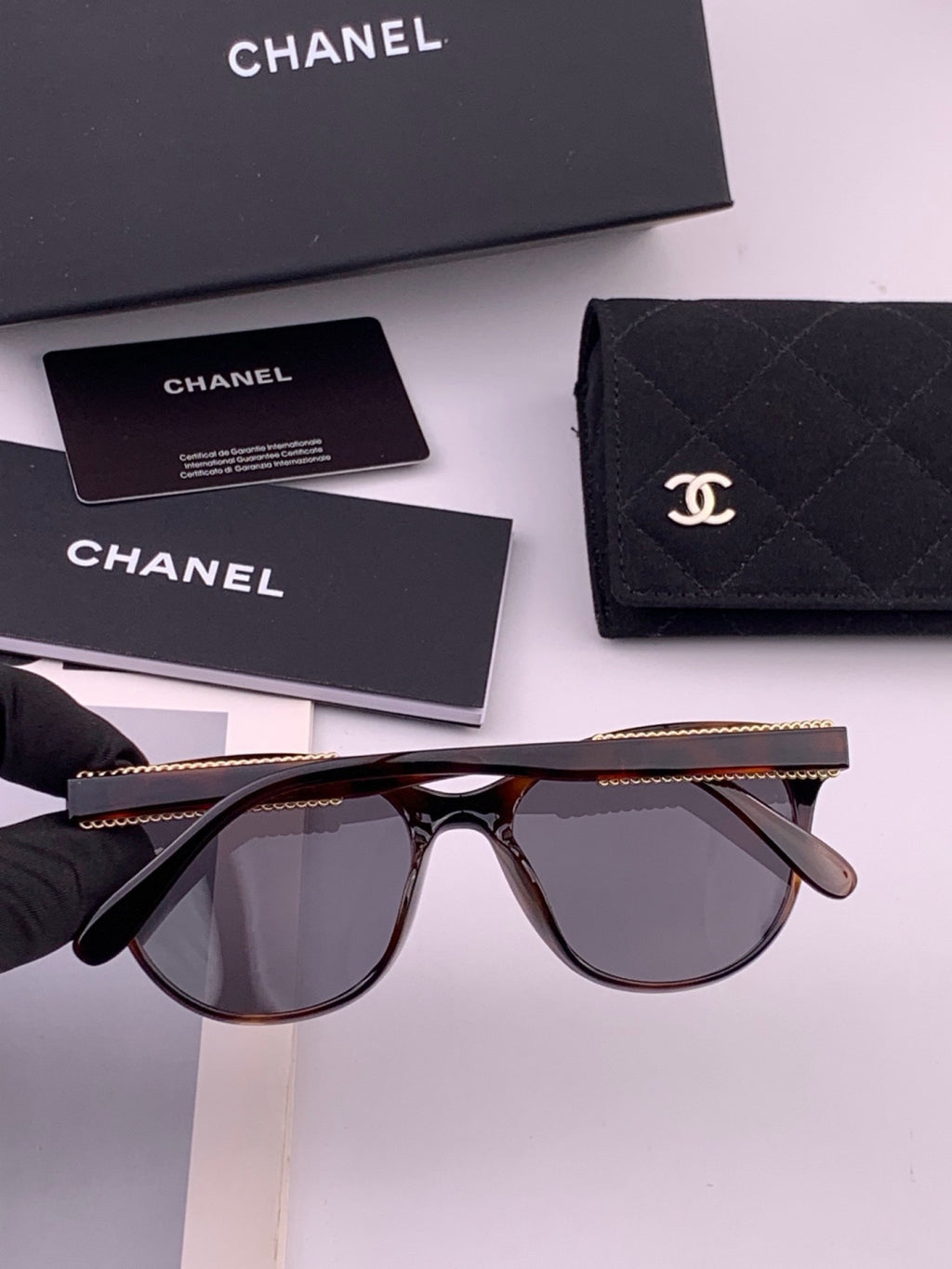 Chanel CH7821 Polarized Round Brown Lens Sunglasses for Men & Women - 415238 - detail image 6