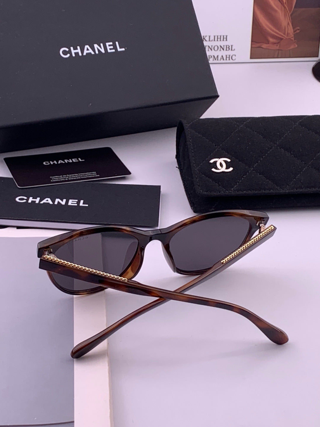 Chanel CH7821 Polarized Round Brown Lens Sunglasses for Men & Women - 415238 - detail image 5