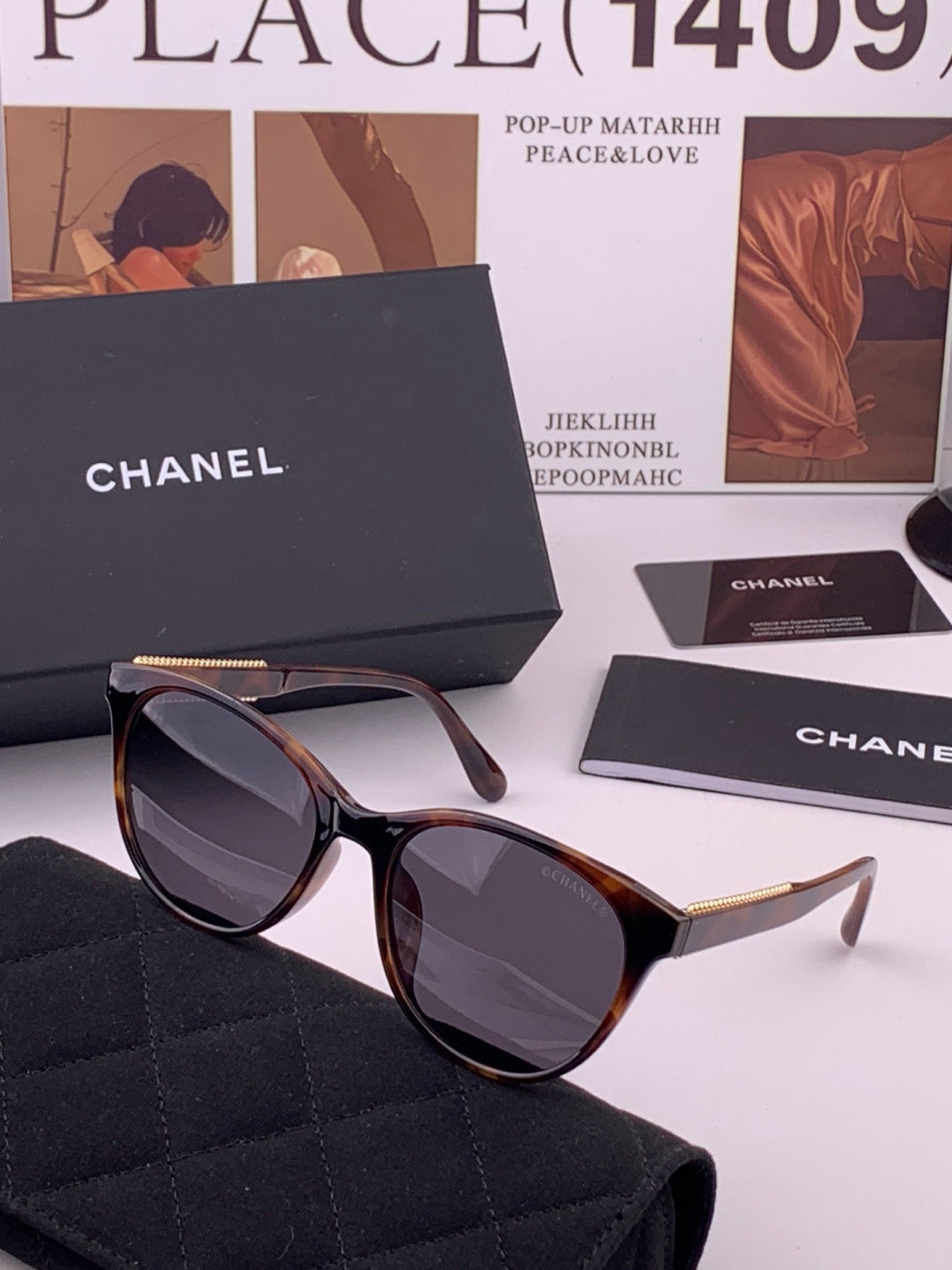 Chanel CH7821 Polarized Round Brown Lens Sunglasses for Men & Women - 415238 - detail image 2
