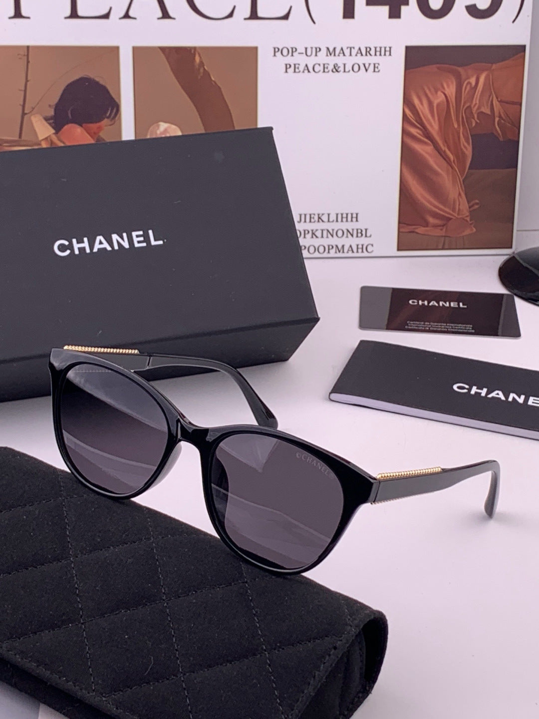 Chanel CH7821 Polarized Round Brown Lens Sunglasses for Men & Women - 415239 - detail image 2