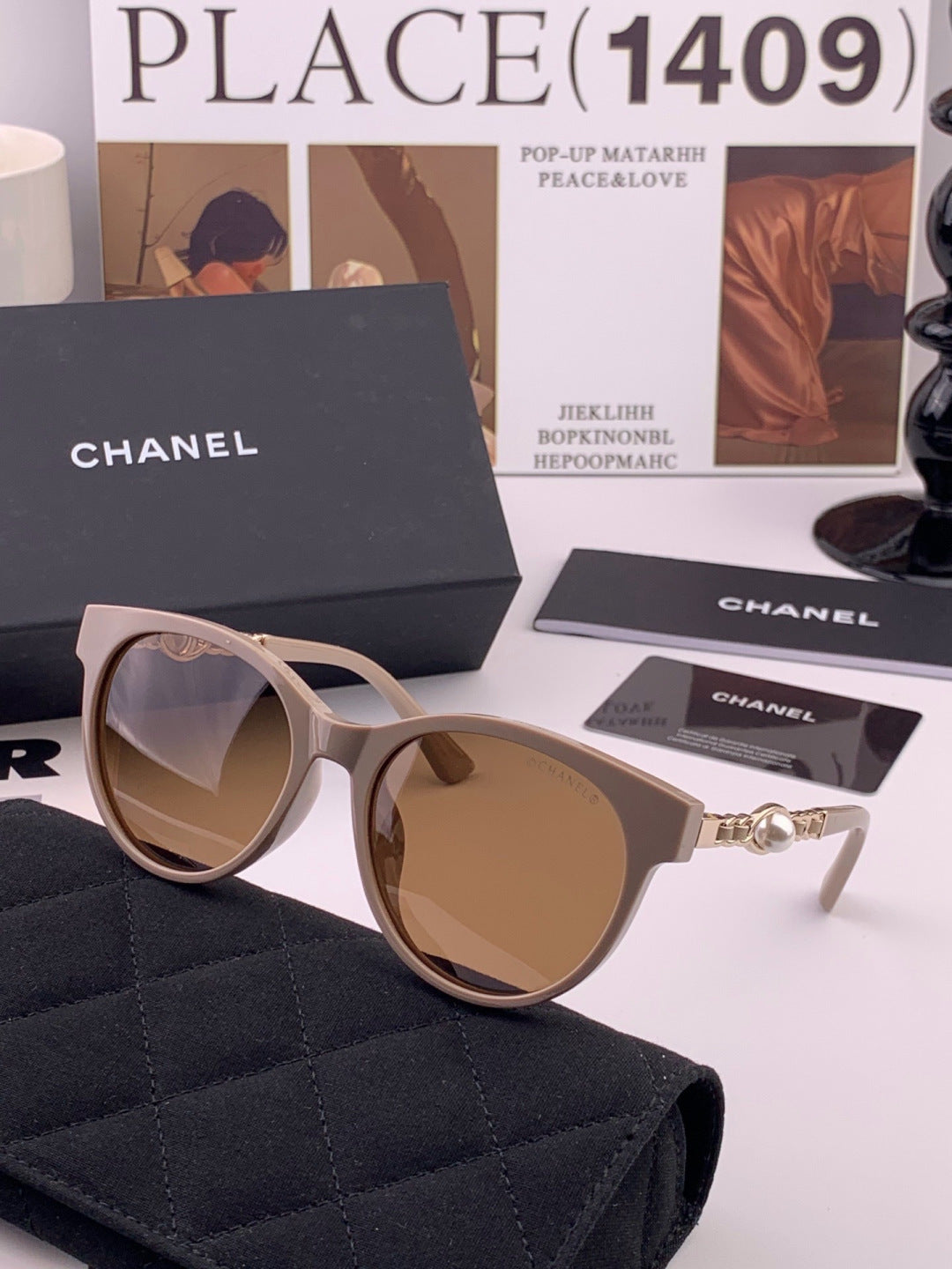 Chanel CH9787 Polarized Oversized Gray Lens Sunglasses for Men & Wome - 415240 - detail image 3