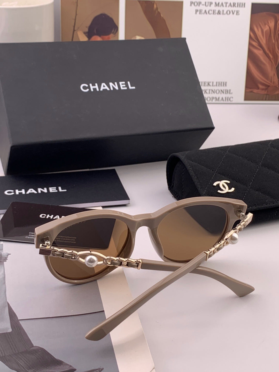 Chanel CH9787 Polarized Oversized Gray Lens Sunglasses for Men & Wome - 415240 - detail image 5