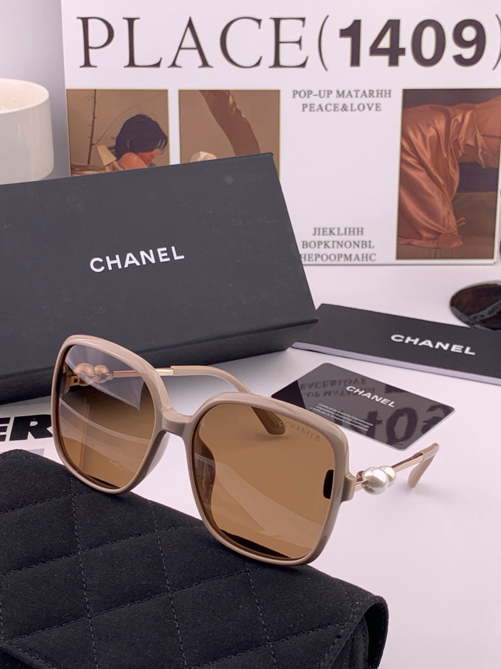 Chanel CH5786 Polarized Oversized Gray Lens Sunglasses for Men & Wome - 415241 - detail image 6