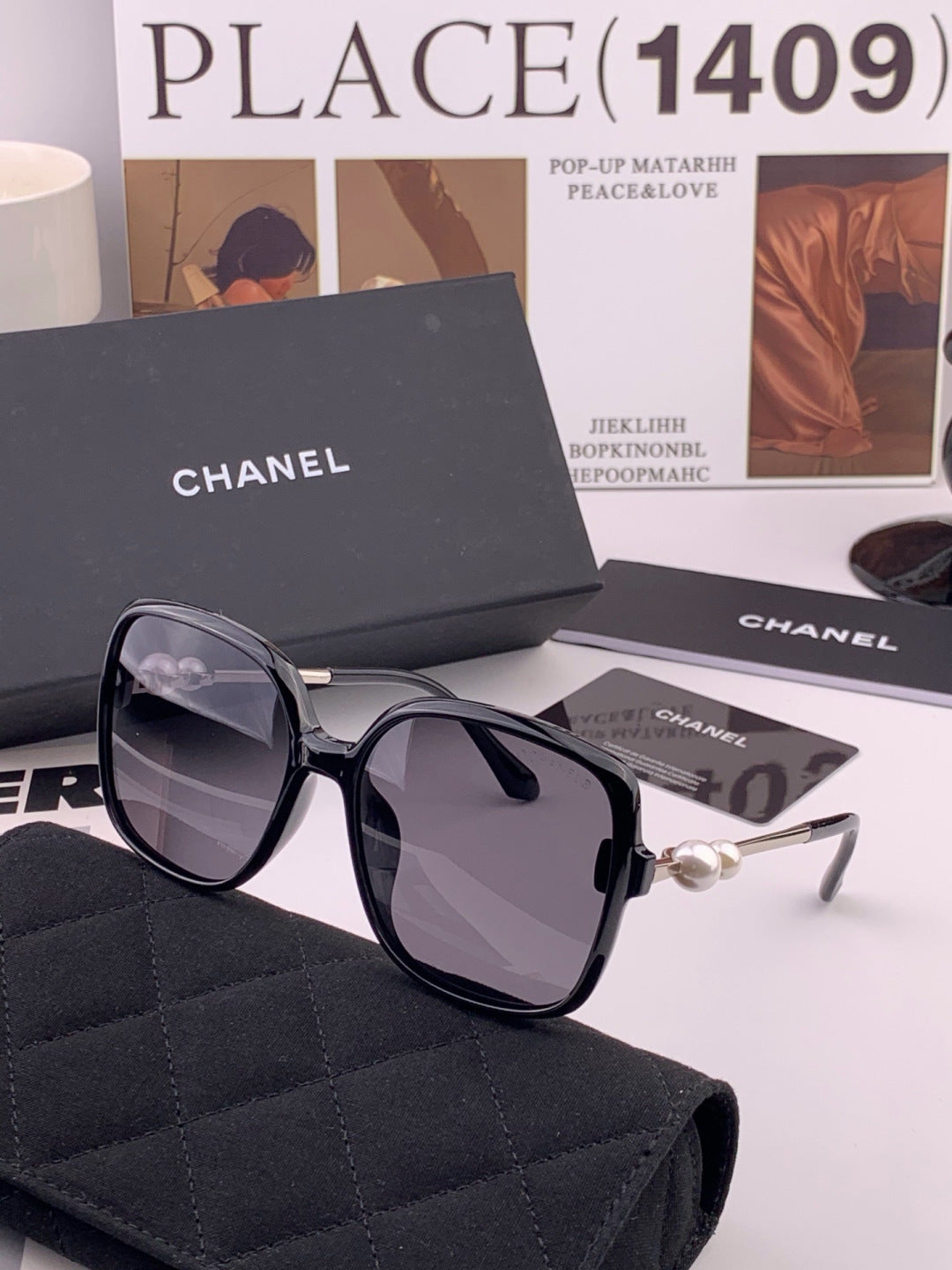 Chanel CH5786 Polarized Oversized Gray Lens Sunglasses for Men & Wome - 415241 - detail image 5