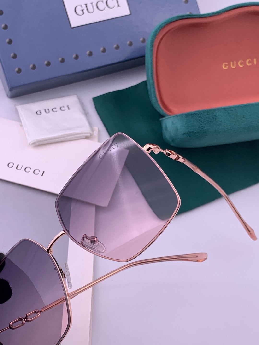 Gucci G5305 Polarized Fashion Gold Lens Sunglasses for Men & Women - 415027 - detail image 3