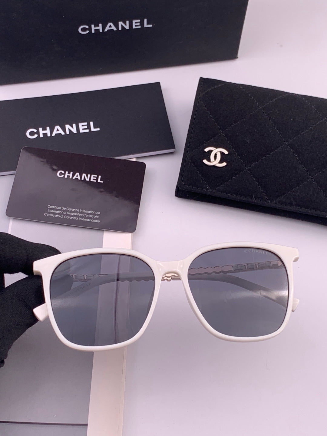 Chanel CH2753 Metal Square Gold Lens Sunglasses for Men & Women - 415243