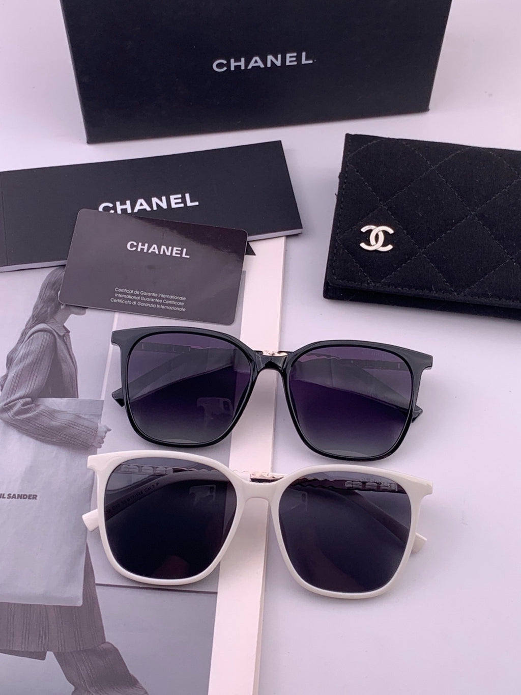 Chanel CH2753 Metal Square Gold Lens Sunglasses for Men & Women - 415243 - detail image 7