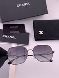 Chanel CH7238 Polarized Rimless Gold Lens Sunglasses for Men & Women