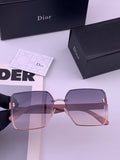 Dior CD0238 Polarized Square Red Lens Sunglasses for Women - 415452
