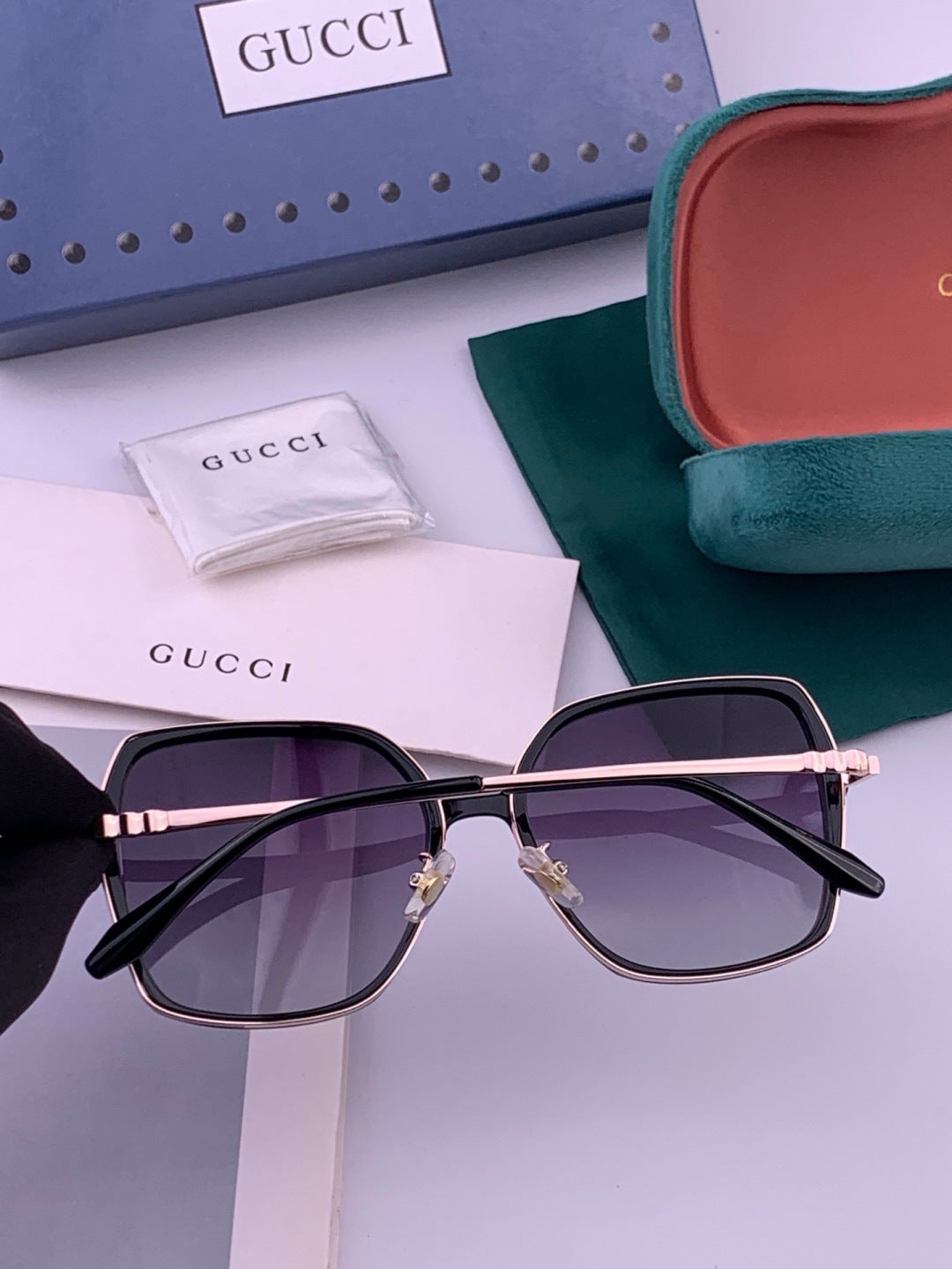 Gucci G6640 Polarized Round Red Lens Sunglasses for Women - 415030 - detail image 6