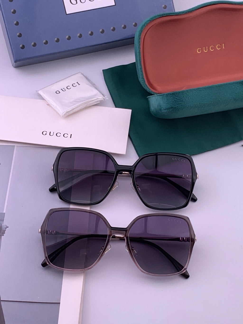 Gucci G6640 Polarized Round Red Lens Sunglasses for Women - 415030 - detail image 8