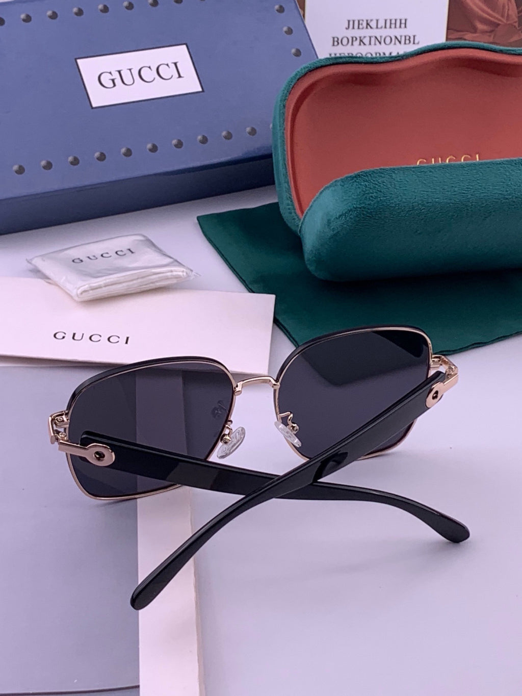 Gucci G9388 Round Gold Lens Sunglasses for Men & Women - 415032 - detail image 5