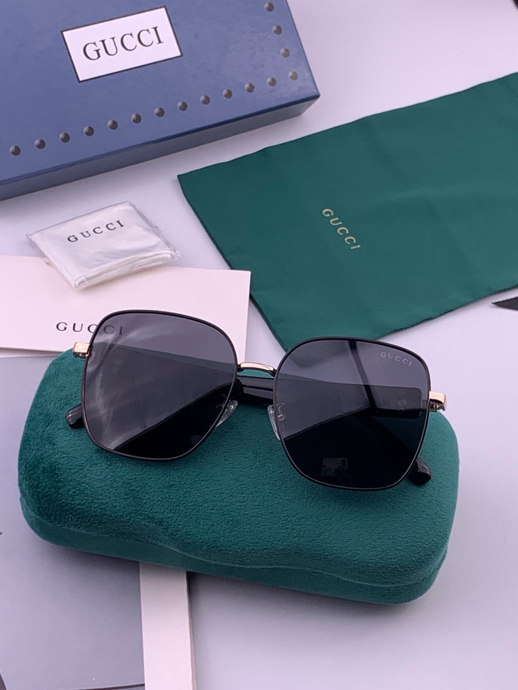 Gucci G9388 Round Gold Lens Sunglasses for Men & Women - 415032 - detail image 7