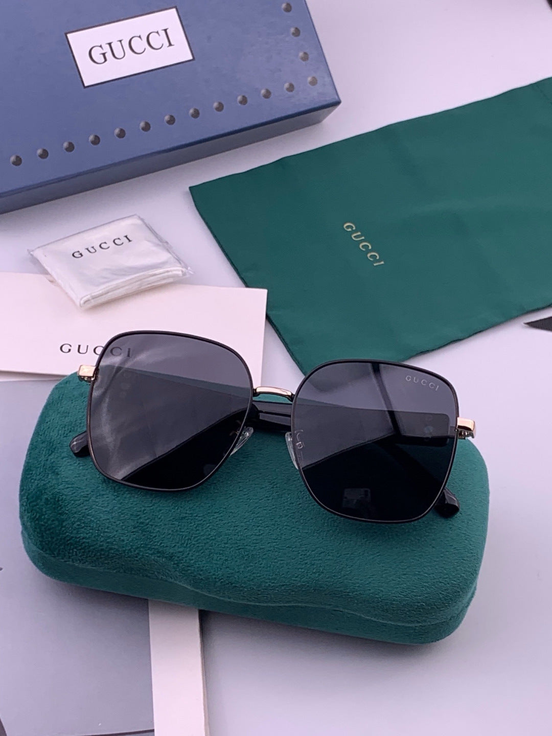 Gucci G9388 Round Gold Lens Sunglasses for Men & Women - 415032 - detail image 7